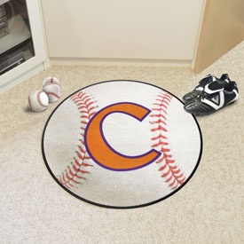 Clemson Tigers Baseball Rug - 27in. Diameter, 36316