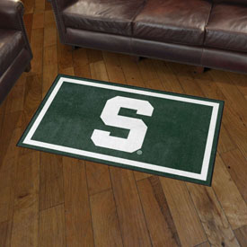 Michigan State Spartans Plush Area Rug, AGS-36380 Michigan State Spartans Plush Area Rug, AGS-36380