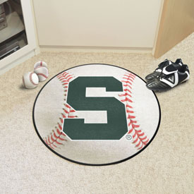 Michigan State Spartans Baseball Rug - 27in. Diameter, 36385