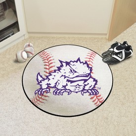 TCU Horned Frogs Baseball Rug - 27in. Diameter, 36564