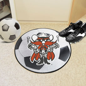 Texas Tech Red Raiders Soccer Ball Rug - 27in. Diameter, AGS-36600 Texas Tech Red Raiders Soccer Ball Rug - 27in. Diameter, AGS-36600
