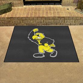 Iowa Hawkeyes All-Star Rug - 34 in. x 42.5 in. - Herkey Mascot Logo, 36636