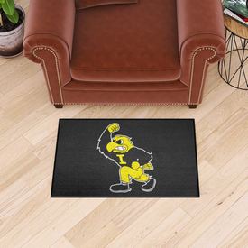 Iowa Hawkeyes Starter Mat Accent Rug - 19in. x 30in. - Herkey Mascot Logo, 36641
