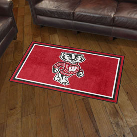 Wisconsin Badgers Plush Area Rug, AGS-36720 Wisconsin Badgers Plush Area Rug, AGS-36720