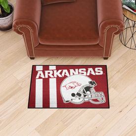 Arkansas Razorbacks Starter Mat Accent Rug - 19in. x 30in. - Razorback Helmet Logo & Wordmark, 36797