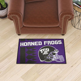 TCU Horned Frogs Starter Mat Accent Rug - 19in. x 30in., Uniform Design, 36829 TCU Horned Frogs Starter Mat Accent Rug - 19in. x 30in., Uniform Design, 36829