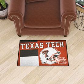 Texas Tech Red Raiders Starter Mat Accent Rug - 19in. x 30in., Uniform Design, 36831 Texas Tech Red Raiders Starter Mat Accent Rug - 19in. x 30in., Uniform Design, 36831