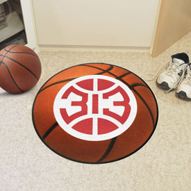 Detroit Pistons Basketball Rug - 27in. Diameter, 36941