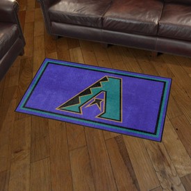 Arizona Diamondbacks Plush Area Rug - Retro Collection, AGS-37134 Arizona Diamondbacks Plush Area Rug - Retro Collection, AGS-37134