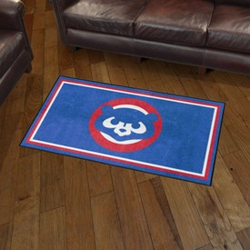 Chicago Cubs Plush Area Rug - Retro Collection, AGS-37170 Chicago Cubs Plush Area Rug - Retro Collection, AGS-37170