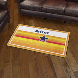 Houston Astros Plush Area Rug - Retro Collection - Retro Astros & Star Logo, AGS-37212 Houston Astros Plush Area Rug - Retro Collection - Retro Astros & Star Logo, AGS-37212