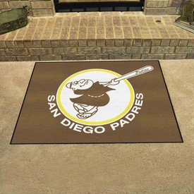 San Diego Padres All-Star Rug - 34 in. x 42.5 in. - Retro Collection, 37317