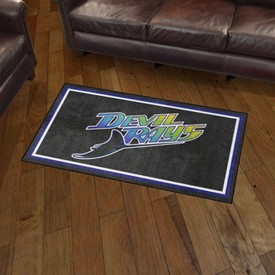 Tampa Bay Devil Rays Plush Area Rug - Retro Collection, AGS-37356 Tampa Bay Devil Rays Plush Area Rug - Retro Collection, AGS-37356