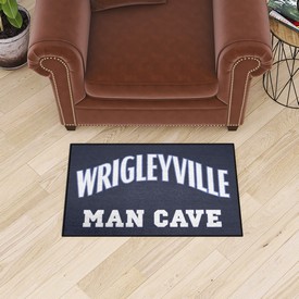 Chicago Cubs Man Cave Starter Mat Accent Rug - 19in. x 30in., 37505