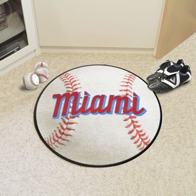 Miami Marlins Baseball Rug - 27in. Diameter, 37546