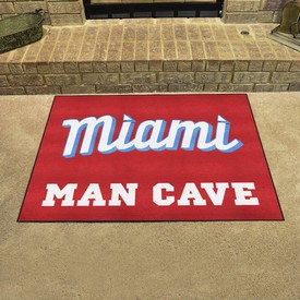 Miami Marlins Man Cave Tailgater Rug - 5ft. x 6ft., 37552