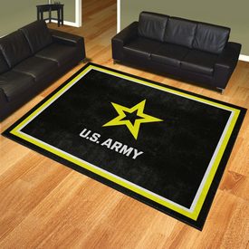 U.S. Army 8ft. x 10 ft. Plush Area Rug - U.S Army Official Logo, 38119