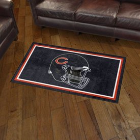 Chicago Bears Plush Area Rug - Navy, AGS-38242 Chicago Bears Plush Area Rug - Navy, AGS-38242