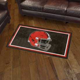 Cleveland Browns Plush Area Rug - Brown, AGS-38250 Cleveland Browns Plush Area Rug - Brown, AGS-38250