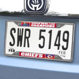 Kansas City Chiefs Super Bowl LVII License Plate Frame, 38400