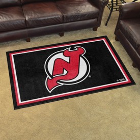 New Jersey Devils Plush Area Rug Black, AGS-38618 New Jersey Devils Plush Area Rug Black, AGS-38618