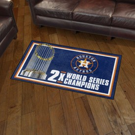 Houston Astros Dynasty Plush Area Rug, AGS-39123 Houston Astros Dynasty Plush Area Rug, AGS-39123