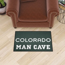 Colorado Rockies Man Cave Starter Mat Accent Rug - 19in. x 30in., 40555