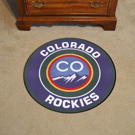 Colorado Rockies Roundel Rug - 27in. Diameter, 40562