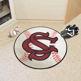 South Carolina Gamecocks Baseball Rug - 27in. Diameter - C with Gamecock Primary Logo - Orange, 40915