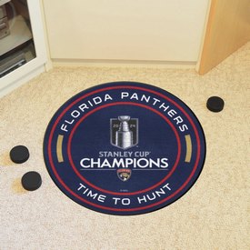 Florida Panthers 2024 Champions PuckRug - 27in. Diameter, 44462