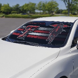 Texas Tech University Auto Shade 59" x 29.5" - Primary Logo, Alternate Logo and Wordmark, 60028 Texas Tech University Auto Shade 59" x 29.5" - Primary Logo, Alternate Logo and Wordmark, 60028