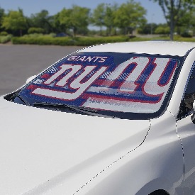 NFL - New York Giants Auto Shade 59" x 29.5" - Primary Logo, Alternate Logo and Wordmark, 60064 NFL - New York Giants Auto Shade 59" x 29.5" - Primary Logo, Alternate Logo and Wordmark, 60064