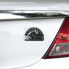 Colorado Rockies Molded Chrome Plastic Emblem, 60218