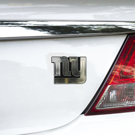 NFL - New York Giants Molded Chrome Emblem 3.25 x 3.25 - "NY" Primary Logo, 60277