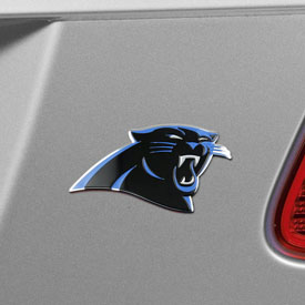 NFL - Carolina Panthers Embossed Color Emblem 3.25 x 3.25 - "Panther" Logo, 60449