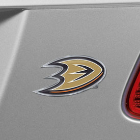 NHL - Anaheim Ducks Embossed Color Emblem 3.25 x 3.25 - "Duck Foot" Logo, 60477