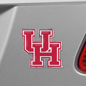 University of Houston Embossed Color Emblem 3.25 x 3.25 - "UH" Logo, 60525