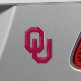 Oklahoma Sooners Heavy Duty Aluminum Embossed Color Emblem, 60549