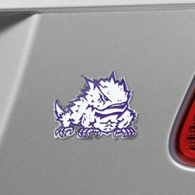 TCU Horned Frogs Heavy Duty Aluminum Embossed Color Emblem, 60562