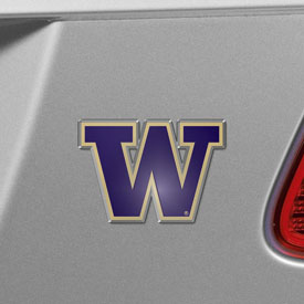 Washington Huskies Heavy Duty Aluminum Embossed Color Emblem, 60571