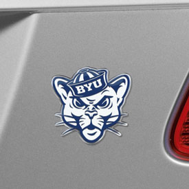 BYU Cougars Heavy Duty Aluminum Embossed Color Emblem - Alternate, 60629