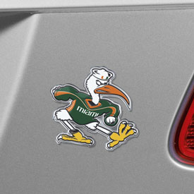 Miami Hurricanes Heavy Duty Aluminum Embossed Color Emblem - Alternate, 60641