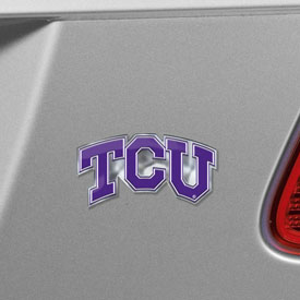 TCU Horned Frogs Heavy Duty Aluminum Embossed Color Emblem - Alternate, 60660