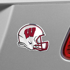 Wisconsin Badgers Heavy Duty Aluminium Helmet Emblem, 60792