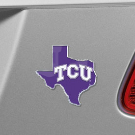 TCU Horned Frogs Team State Aluminum Embossed Emblem, 60887