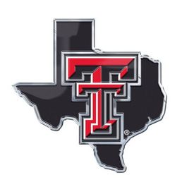 Texas Tech Raiders Team State Aluminum Embossed Emblem, 60890