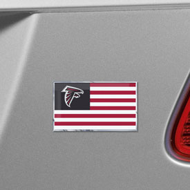 Atlanta Falcons State Flag Aluminum Embossed Emblem, 60913