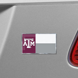 Texas A&M Aggies State Flag Aluminum Embossed Emblem, 60937