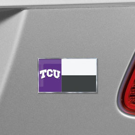 TCU Horned Frogs State Flag Aluminum Embossed Emblem, 60938