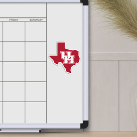 Houston Cougars Team State Shape Decal Sticker, 61328